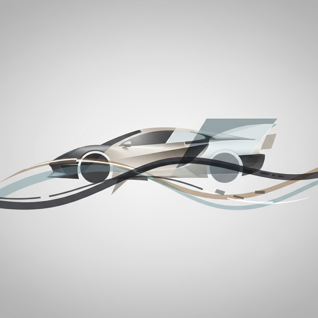 Abstraktes Automotive-Headerbild